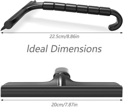 Desagüe ducha vidrio baño cocina 7.87pulg negro