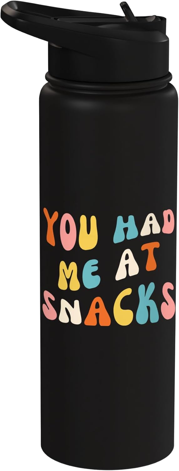 Botella agua térmica acero inox con humor snacks