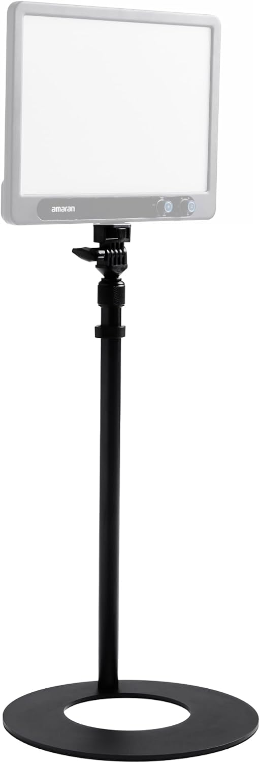 Soporte escritorio aluminio ajustable 1/4-20 pulg negro