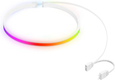 Tira LED RGB 19.7pulg silicona blanca 5V 3 pines