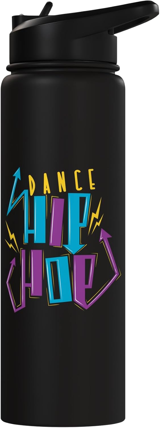 Bottella de agua aislada de acero inoxidable para baile hip hop