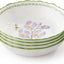 Set 4 Cuencos Porcelana Sopa Cereales Patrón Artístico