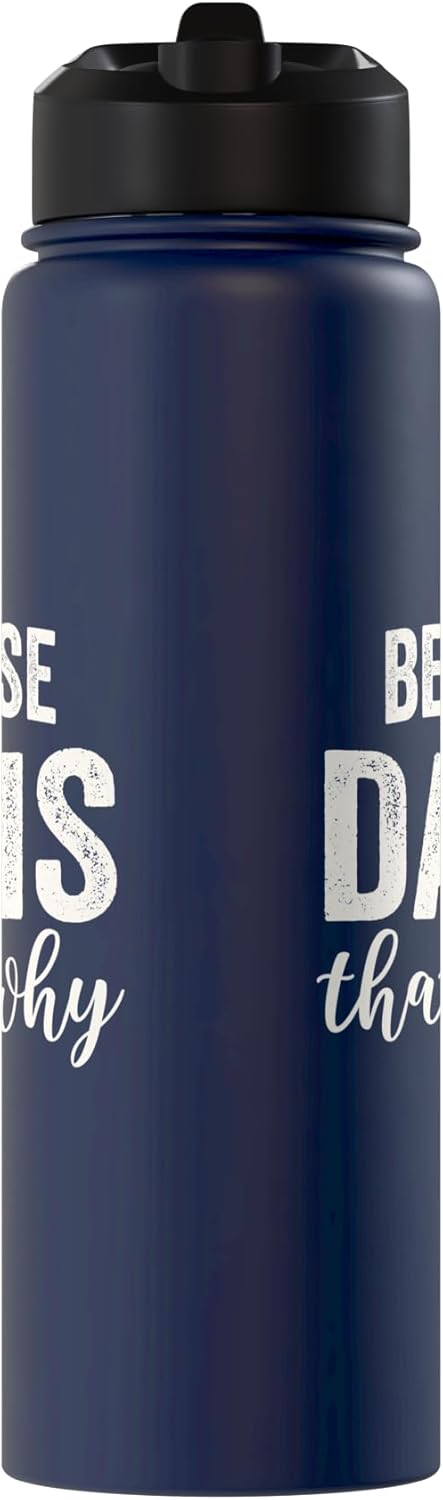 Botella agua acero inox aislada nombre Davis