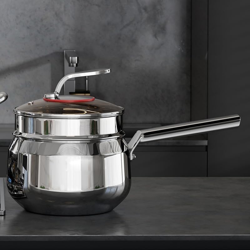 Estante vapor doble capa acero inox para bebé y uso doméstico