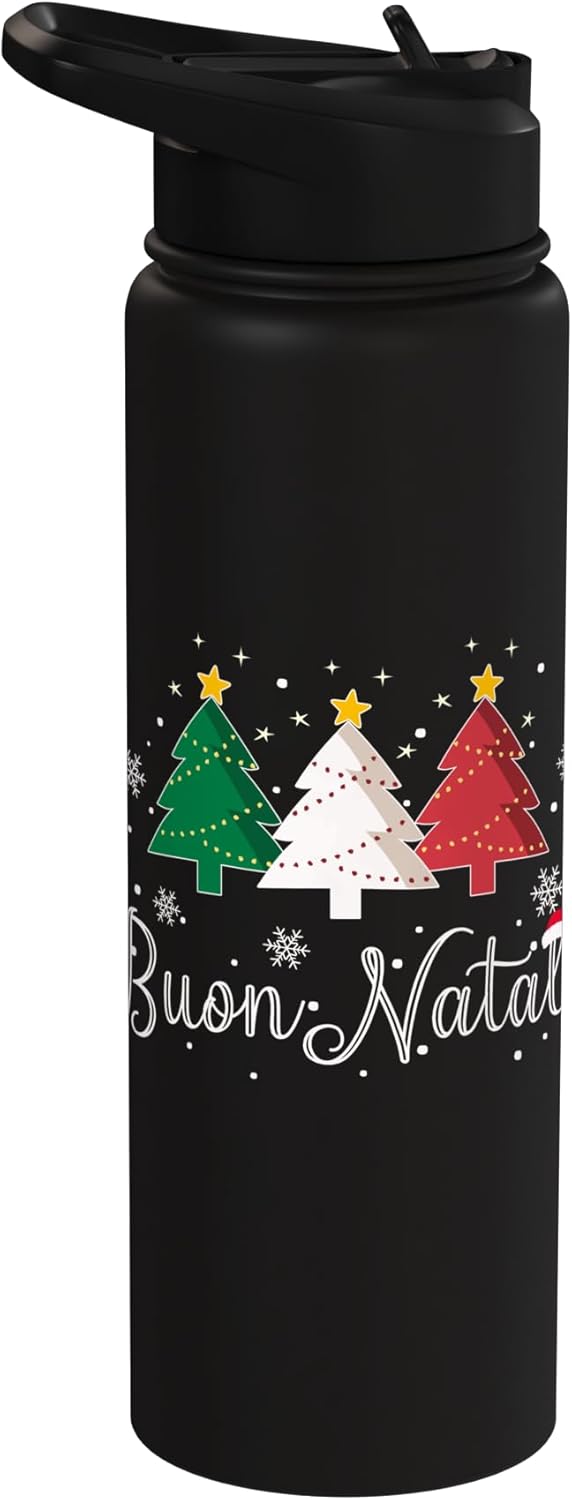 Bote de agua aislado para Navidad en acero inoxidable