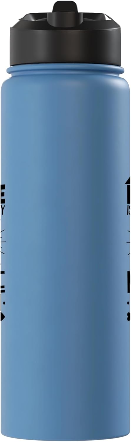 Bottella de agua aislada para gato Maine Coon de acero inoxidable