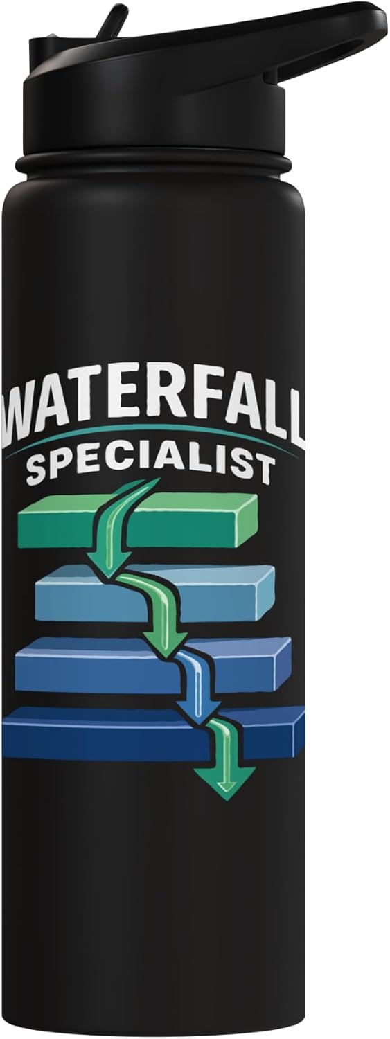 Botella de agua acero inoxidable aislada Waterfall Specialist