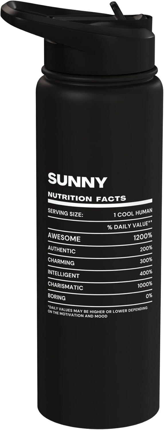 Botella de agua acero inoxidable aislada Sunny Nutrition