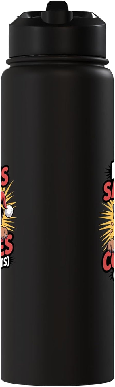 Botella de agua acero inoxidable perro Rottweiler navidad sin BPA