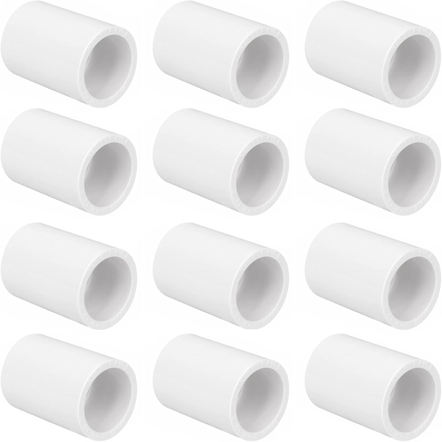 12 Conectores PVC 1/2pulg enchufe x zócalo