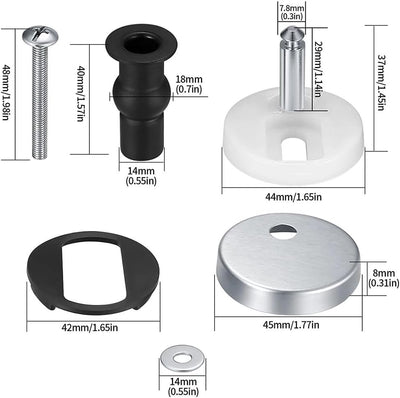 6 Pzas Pernos Universales para Asiento Inodoro Acero Inox