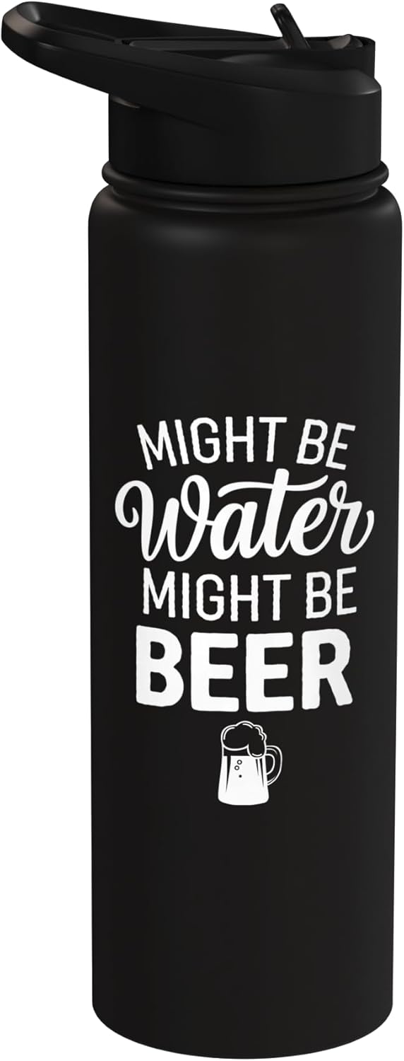 Botella de agua acero inoxidable para amantes del cerveza