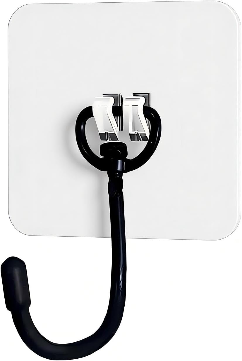 2 Ganchos Autoadhesivos para Colgar 44lb Baño Cocina