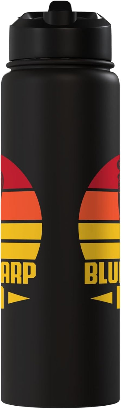 Botella de agua acero inoxidable insulado con armónica blues
