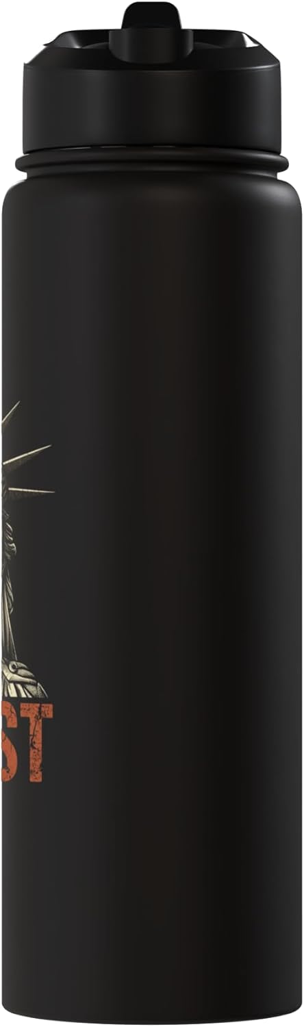 Botella agua acero inox aislada retro edgy protest