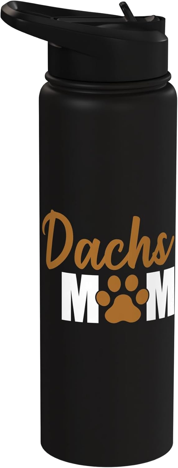Bottella de agua aislada con pawprint acero inoxidable
