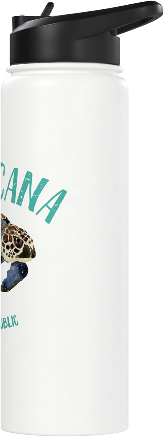 Bottella de agua acero inoxidable con diseño tortuga marina Punta Cana