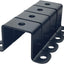 4 Abrazaderas Cuadradas 1.5x1.5pulg Soporte Metal Negro