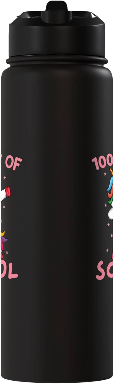 Botella de agua acero inoxidable unicornio para niñas