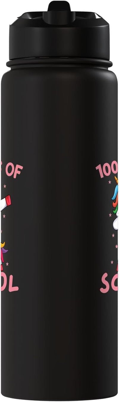 Botella de agua acero inoxidable unicornio para niñas