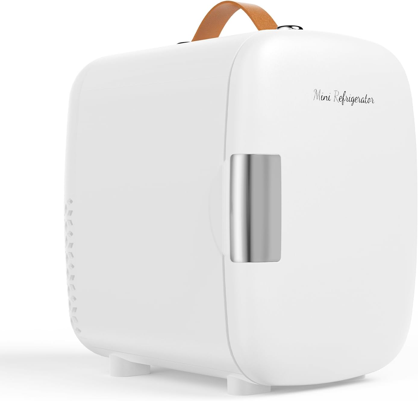 Mini refrigerador portátil 4 L para dormitorio, oficina y automóvil con asa