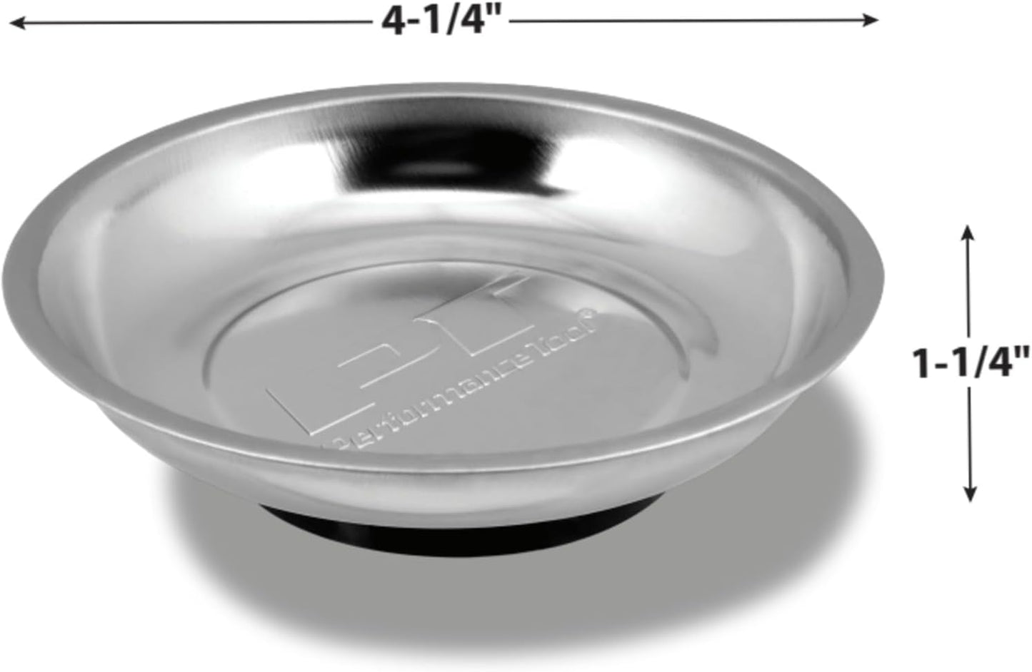 Bandeja magnética para piezas 4-1/4 pulg con respaldo goma