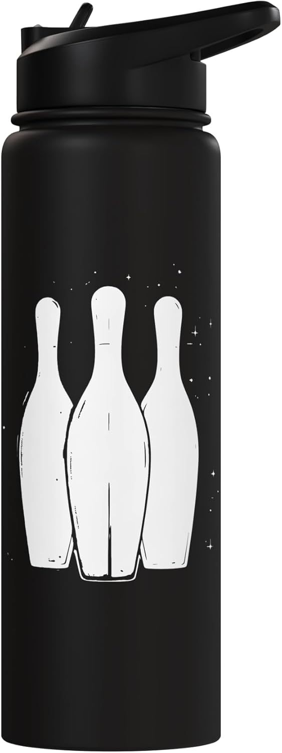 Botella de agua aislada de acero inoxidable para bolos