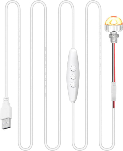Lámpara LED USB regulable 1W con cable 5.4pies