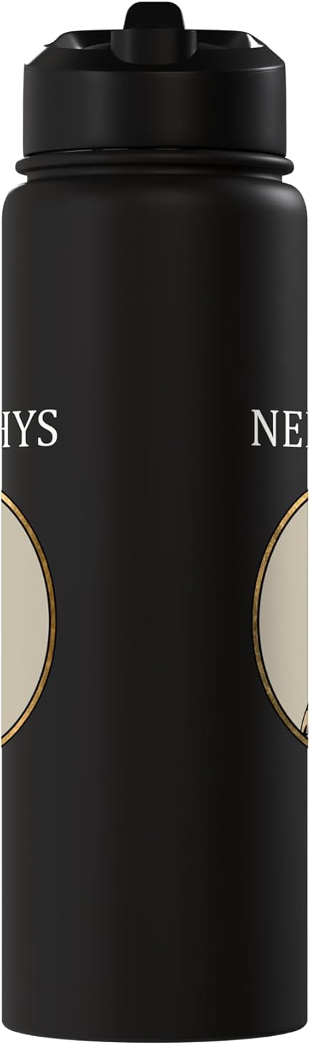 Botella agua acero inox aislada diosa egipcia Nephthys