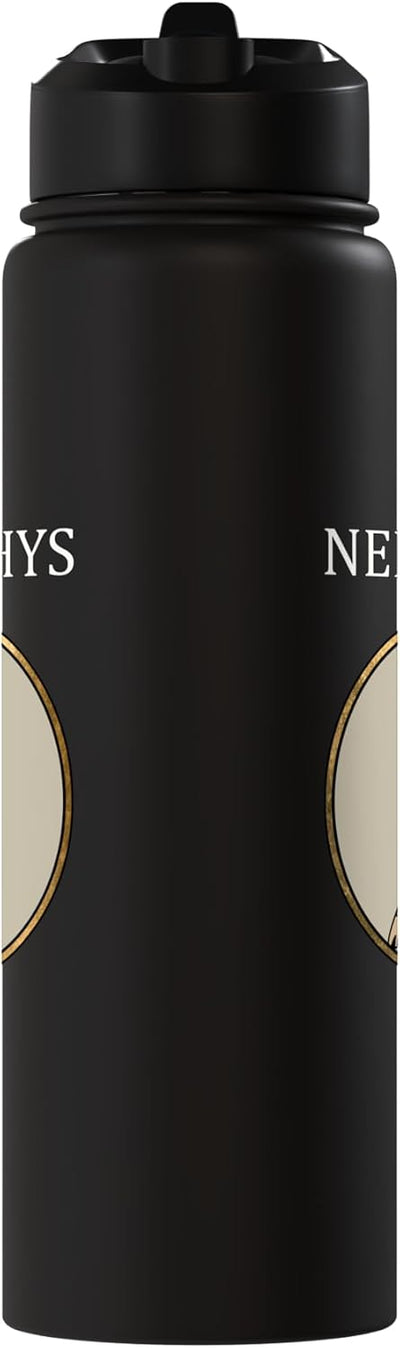 Botella agua acero inox aislada diosa egipcia Nephthys