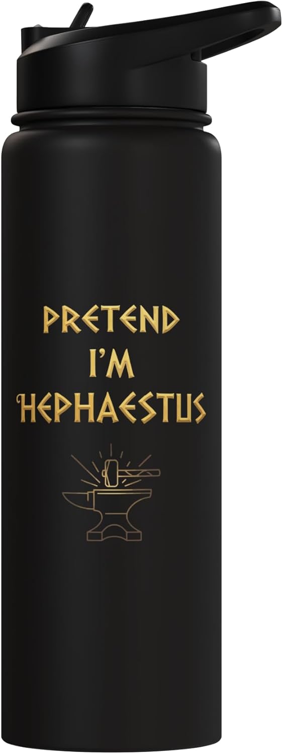 Botella de agua acero inoxidable sin BPA Pretend Im Hephaestus