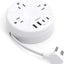 Regleta alimentación crucero 5ft 3 tomacorrientes 4 USB