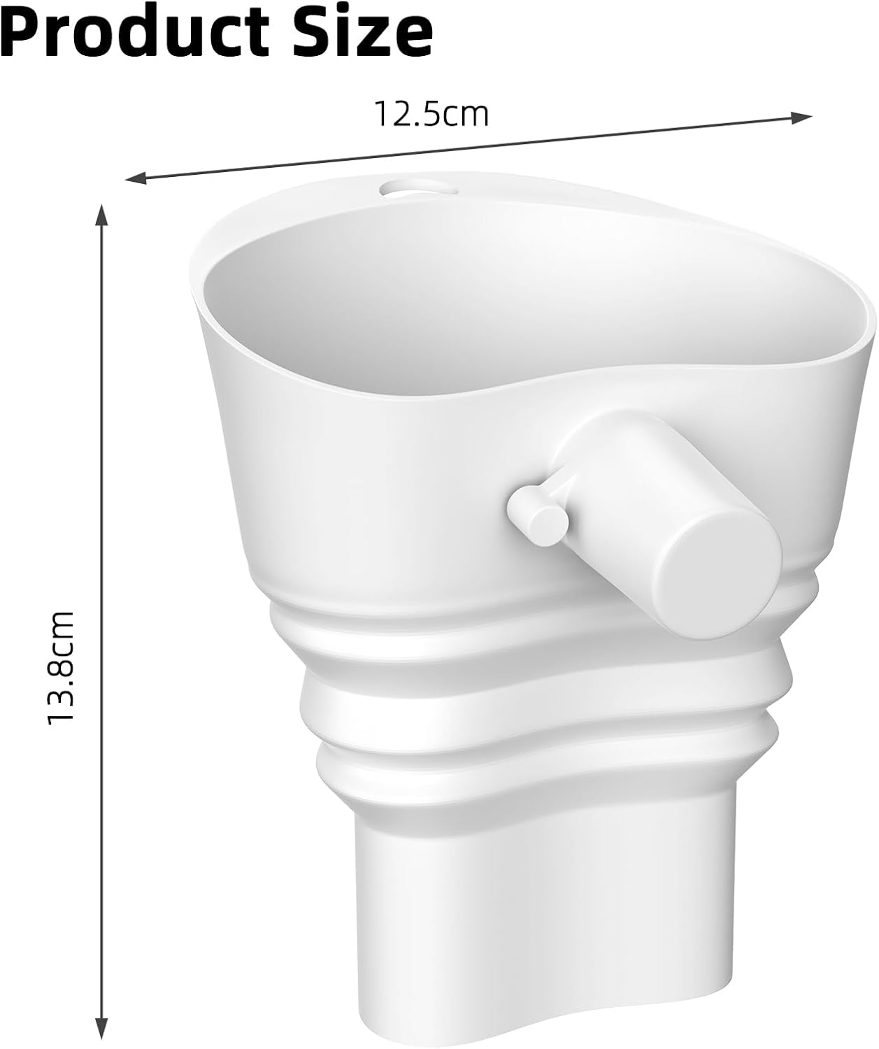 Embudo de harina de silicona plegable para cocina