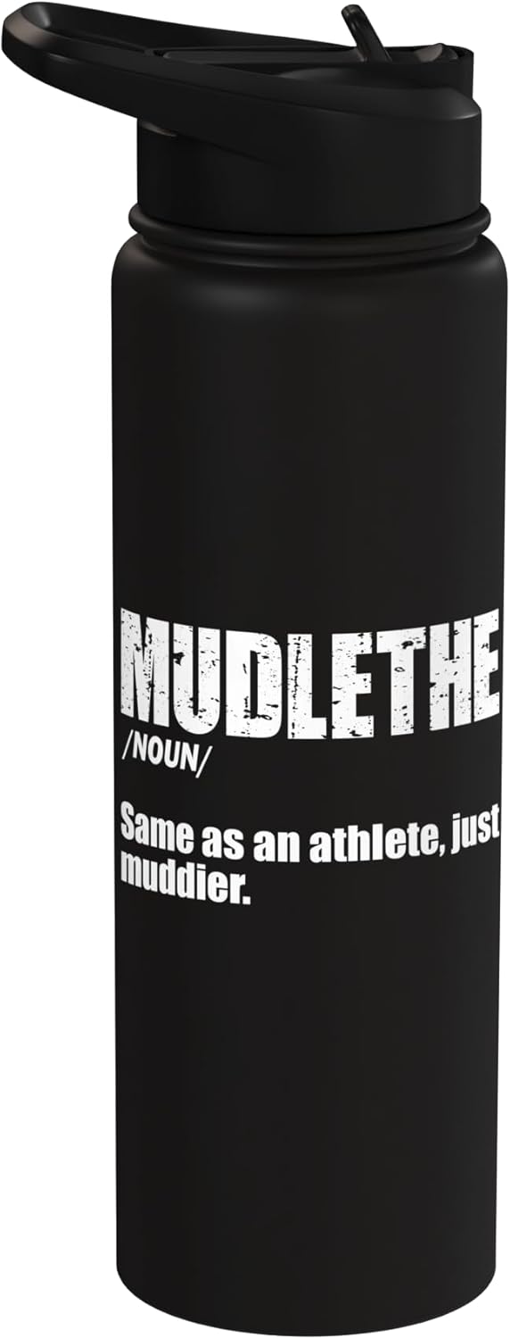 Botella agua acero inox aislada Mud Girl Run