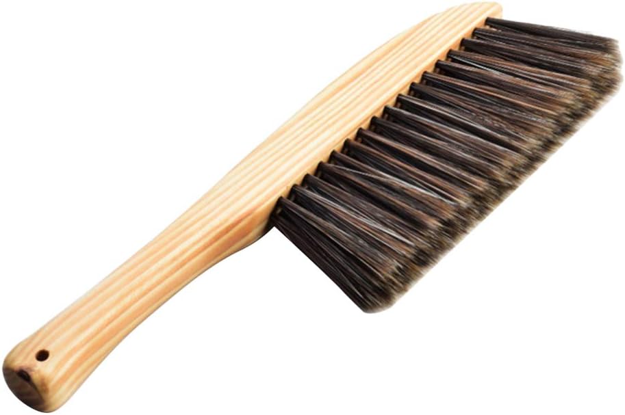 Cepillo cerdas suaves para muebles y jardinería color madera