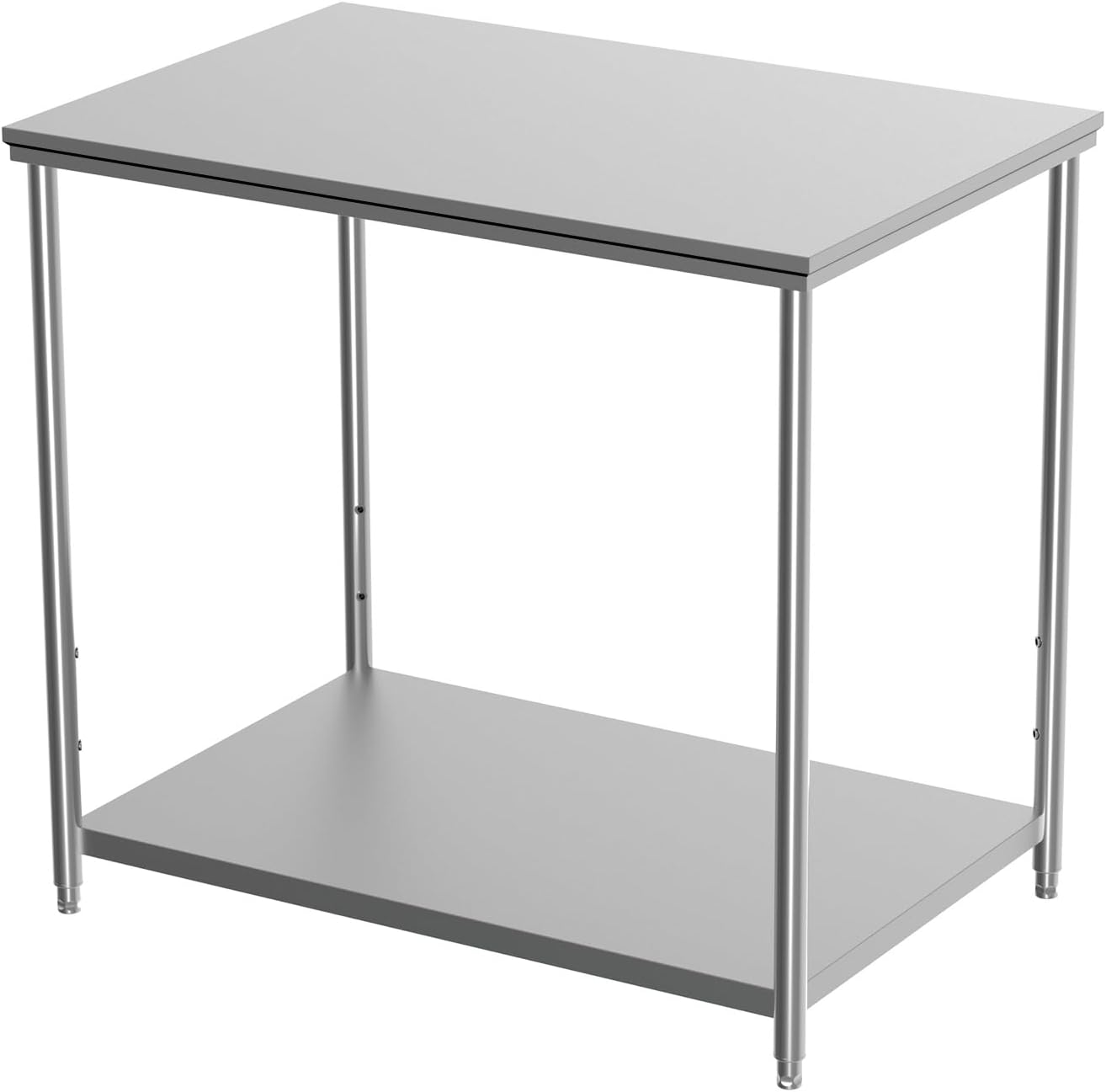 Mesa Preparación Cocina Acero Inox Estante Ajustable