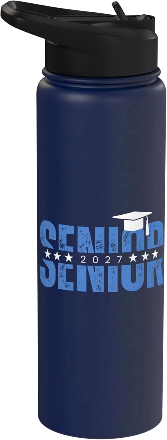 Botella de agua aislada de acero inoxidable High School Senior 2027