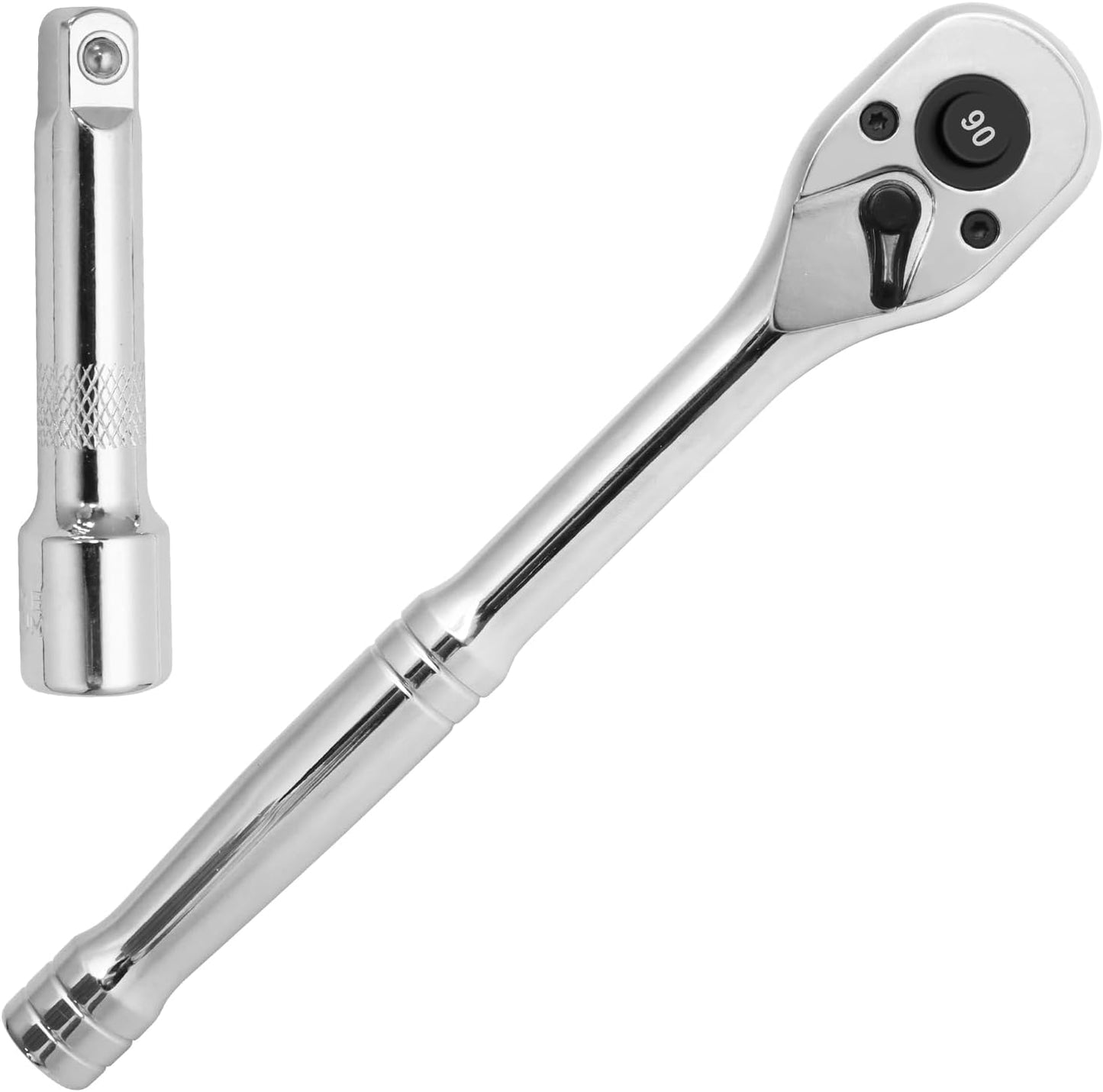 Trinquete 3/8pulg barra extensión 3pulg llave reversible