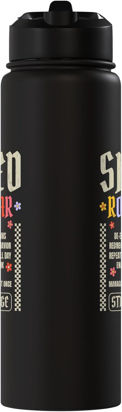 Botella de agua acero inoxidable aislada para maestro especial