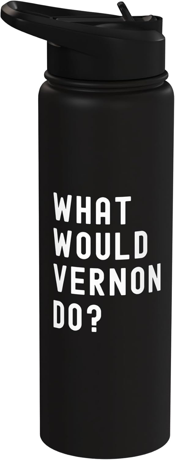Bottella de agua aislada acero inoxidable What Would Vernon Do