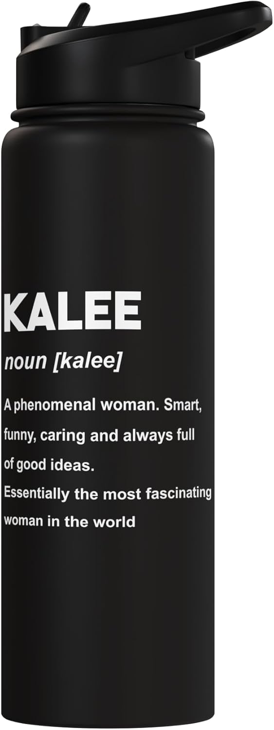 Botella de agua acero inoxidable Kalee Name aislada