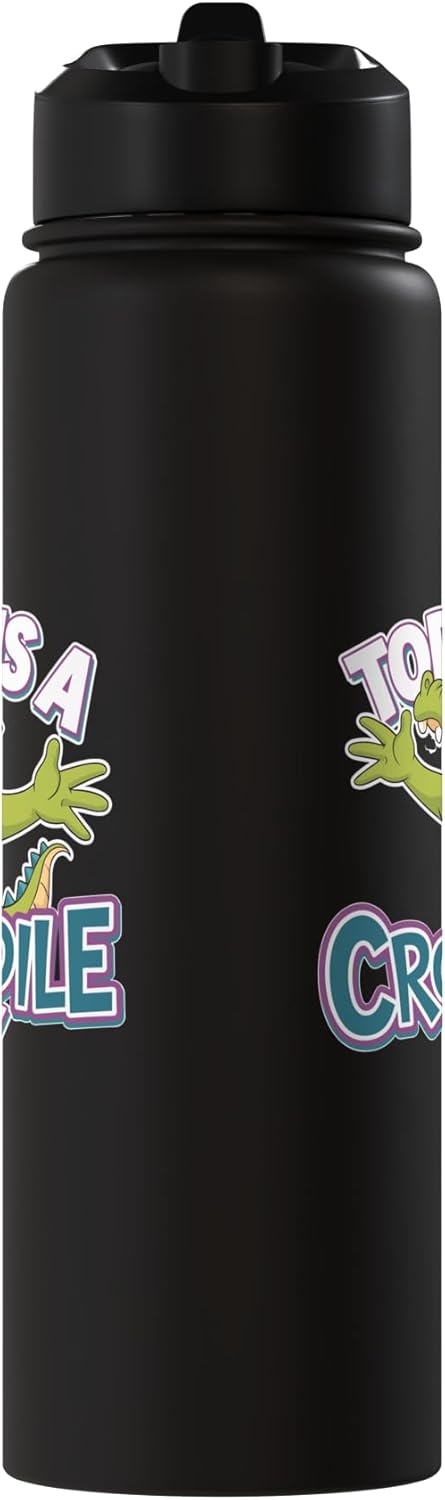 Botella agua acero inox crocodilo para niños
