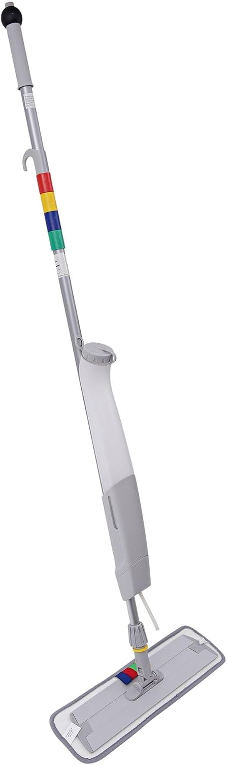 Juego trapeador microfibra 59pulg gris plástico