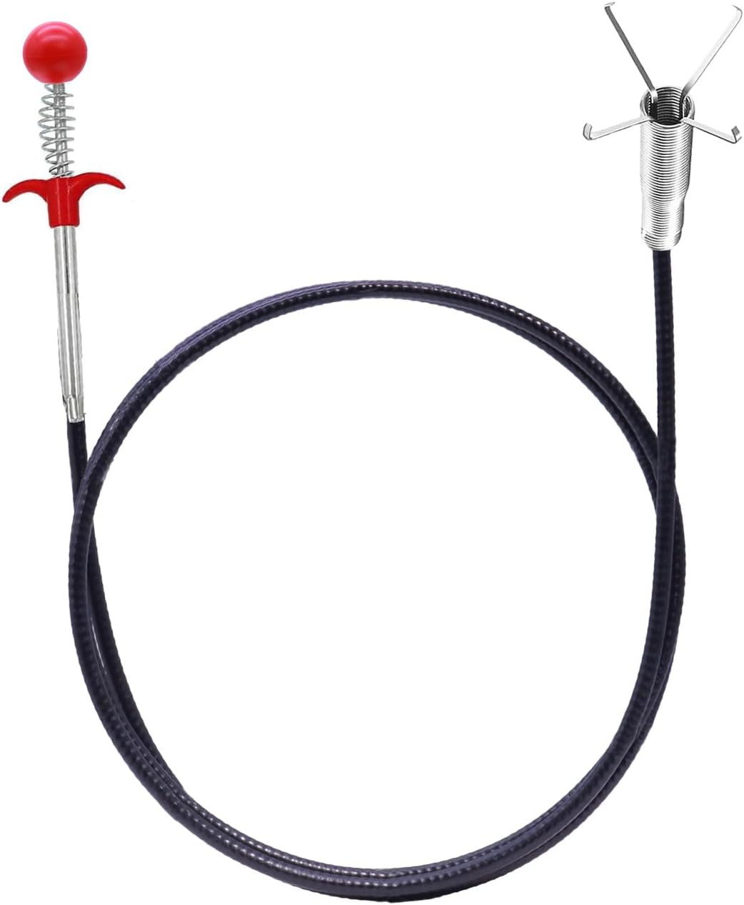Serpiente drenaje 61pulg con gancho para fregadero cocina ducha