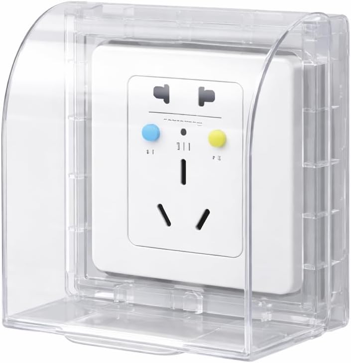 Cubiertas tomacorrientes resistente intemperie transparente baño