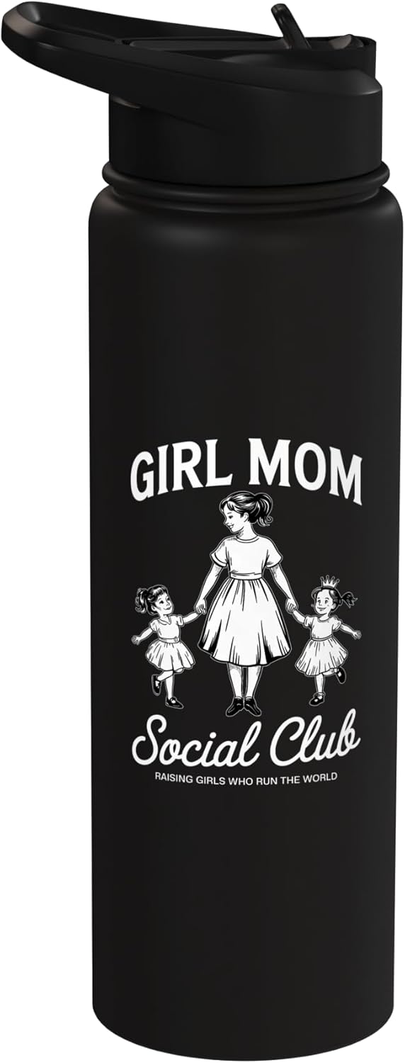 Botella de agua acero inoxidable para mamá de hijas