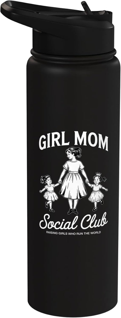 Botella de agua acero inoxidable para mamá de hijas