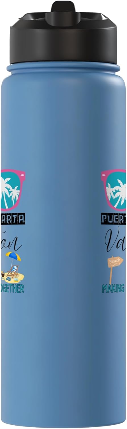 Botella de agua aislada de acero inoxidable Puerto Vallarta 2026
