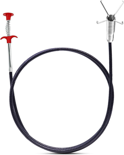 Serpiente drenaje flexible 33.5pulg removedor obstrucciones