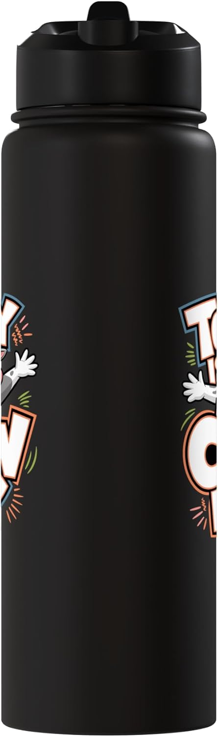 Botella agua acero inox aislada diseño vaca niño